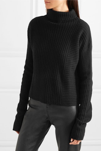 Batik Ribbed-Knit Turtleneck Sweater