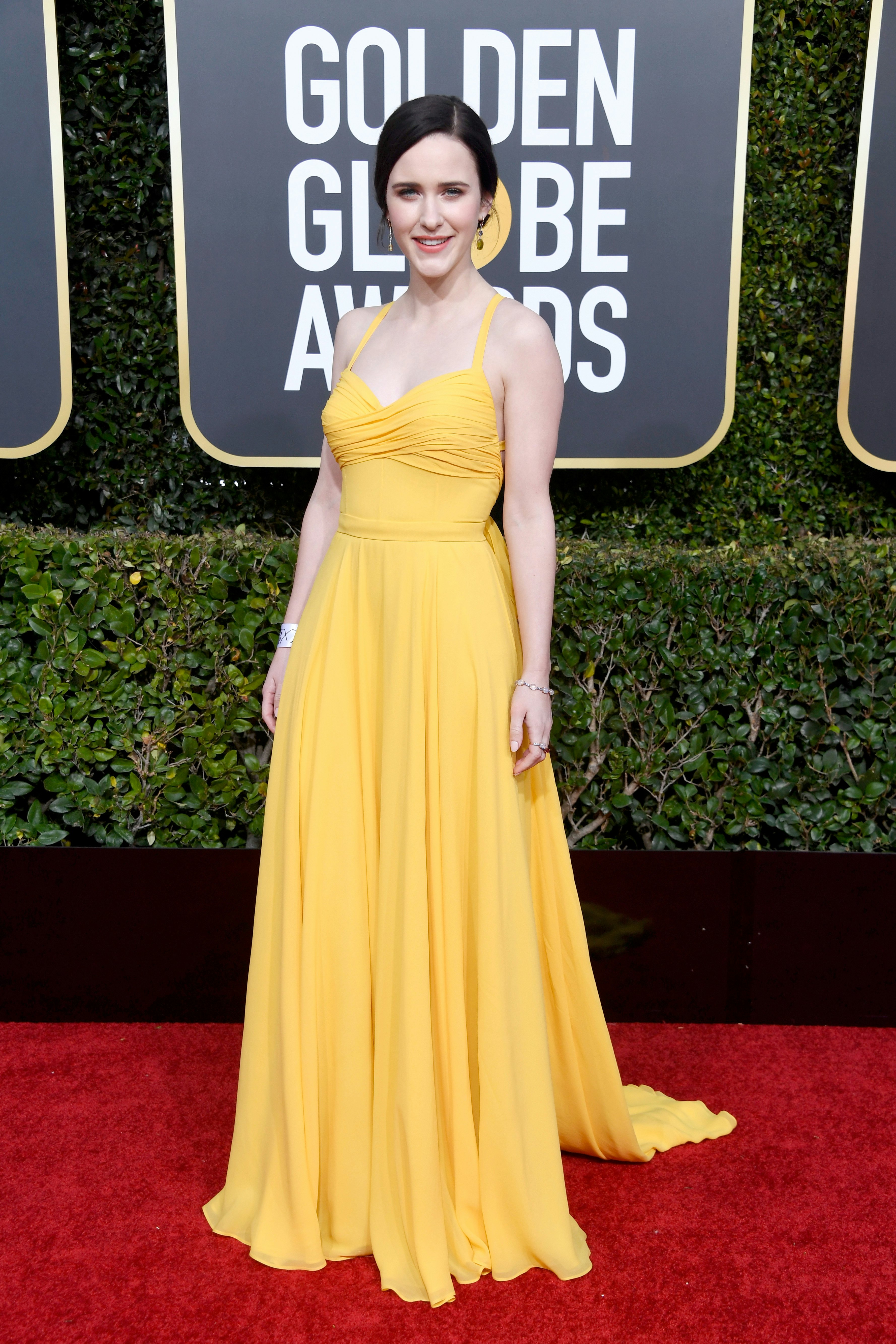 golden globes red dress 2019