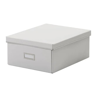 SMÅRASSEL Box With Lid, White