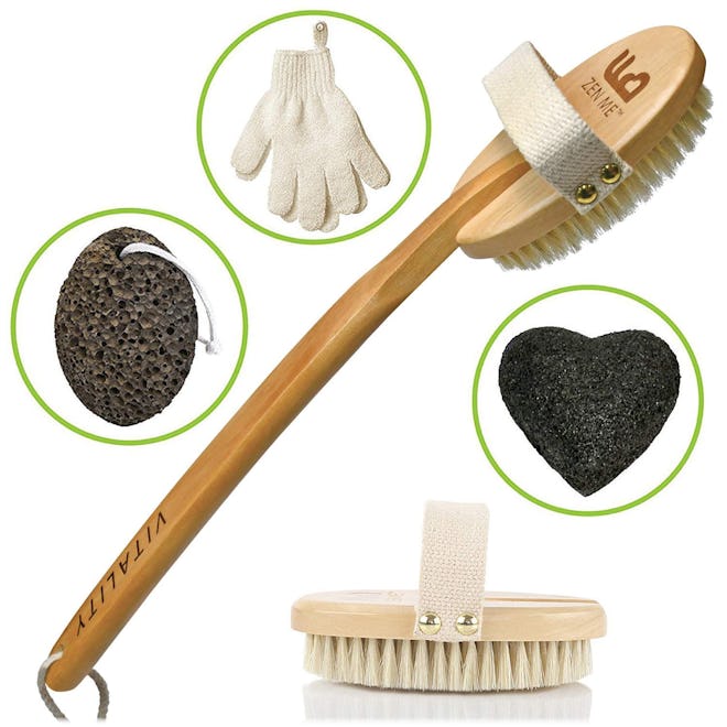 ZEN ME Dry Body Brush Kit