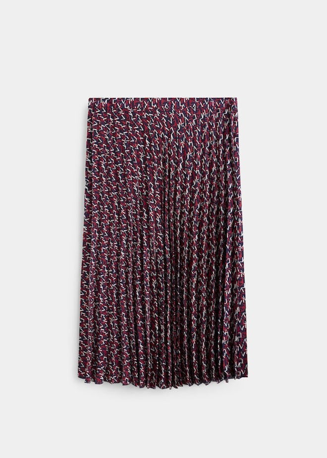 Violeta Printed Pleated Skirt