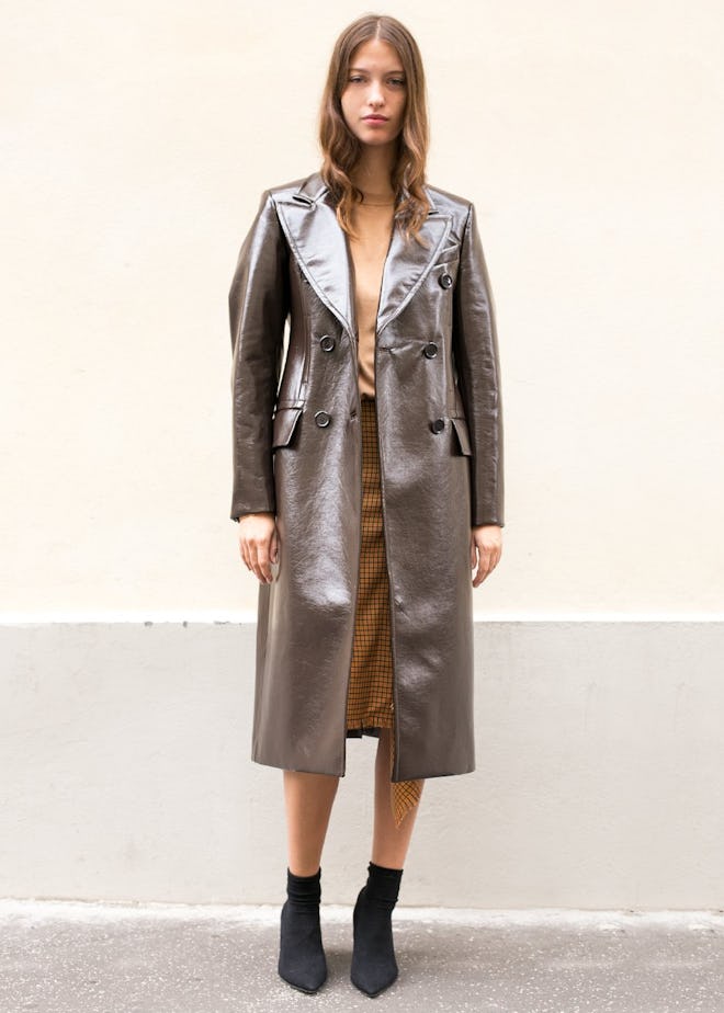 Brown Helena Coat by Eudon Choi