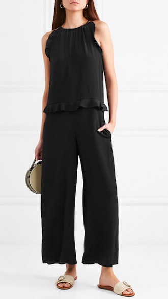 Ruffle-Trimmed Cady Jumpsuit