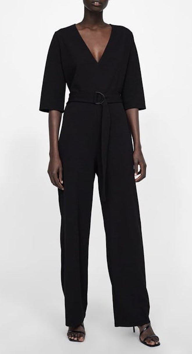 Jumpsuit With Belt And Buckle