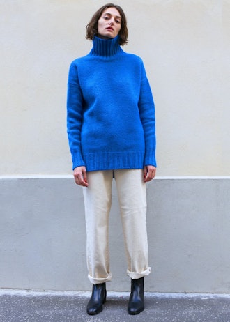 Hyde's Pullover Sweater in Blue by Rachel Comey