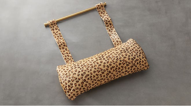 Animal Print Leather Butterfly Chair Headrest