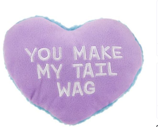 Top Paw® Valentine "You Make My Tail Wag" Heart Dog Toy