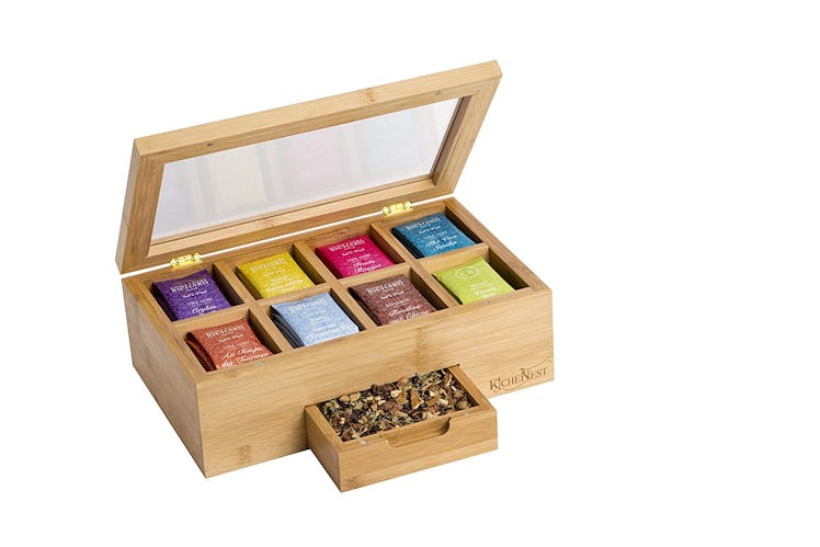 KicheNest Bamboo Tea Box Organizer 