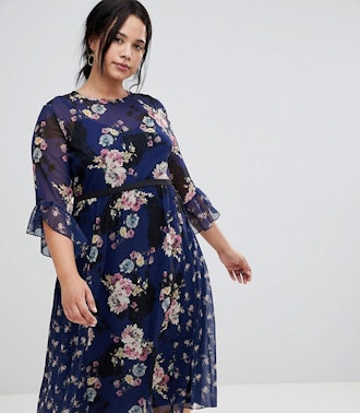 Plus Midi Skater Tea Dress 