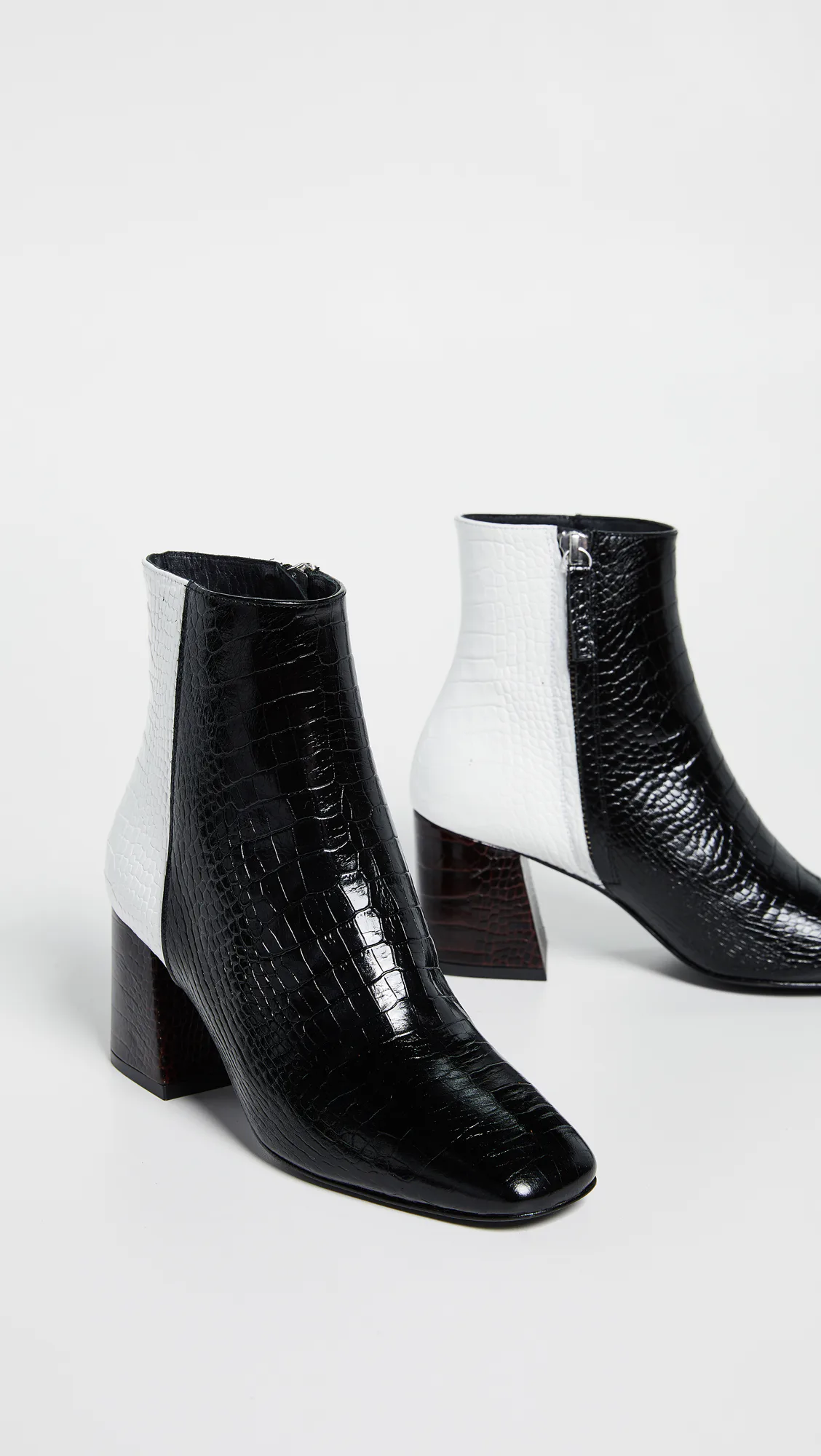 angled heel boots