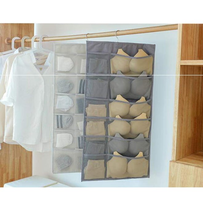 TuuTyss 30 Mesh Pockets Dual-Sided Hanging Closet Organizer
