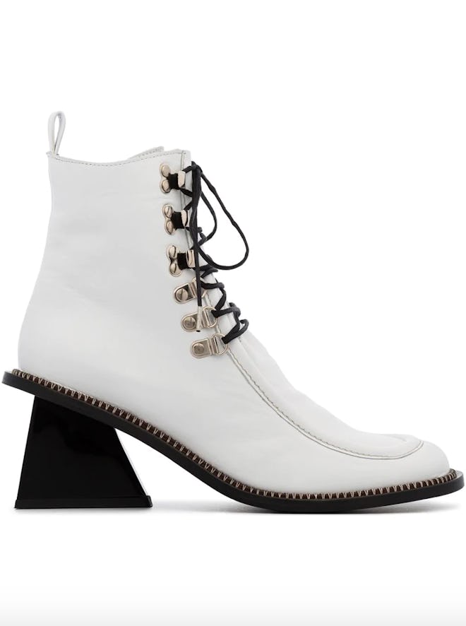 Square Toe Lace Up Boots