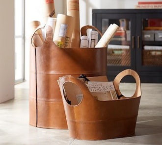 Hayes Leather Floor Tote