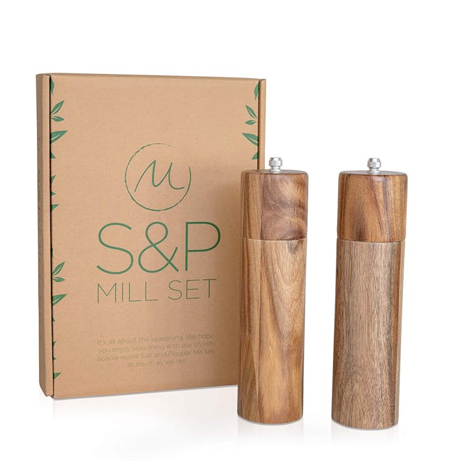 Merazi Living Wooden Salt And Pepper Grinder