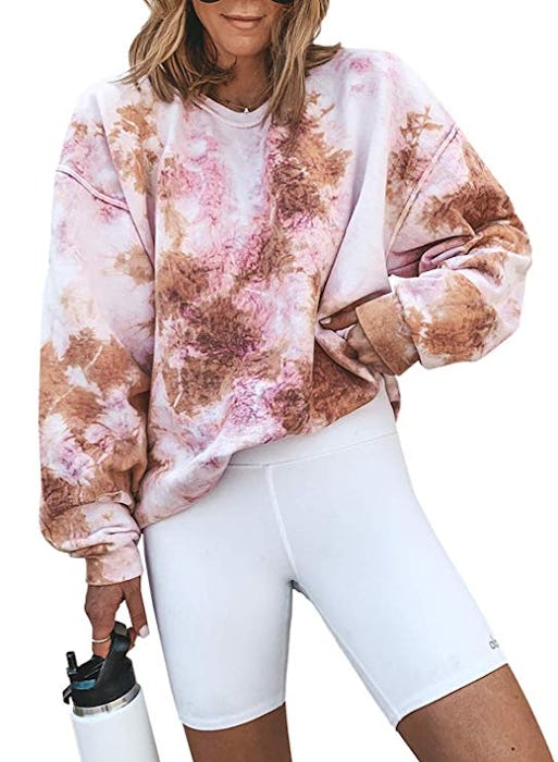 Acelitt Tie-Dye Pullover Sweatshirt