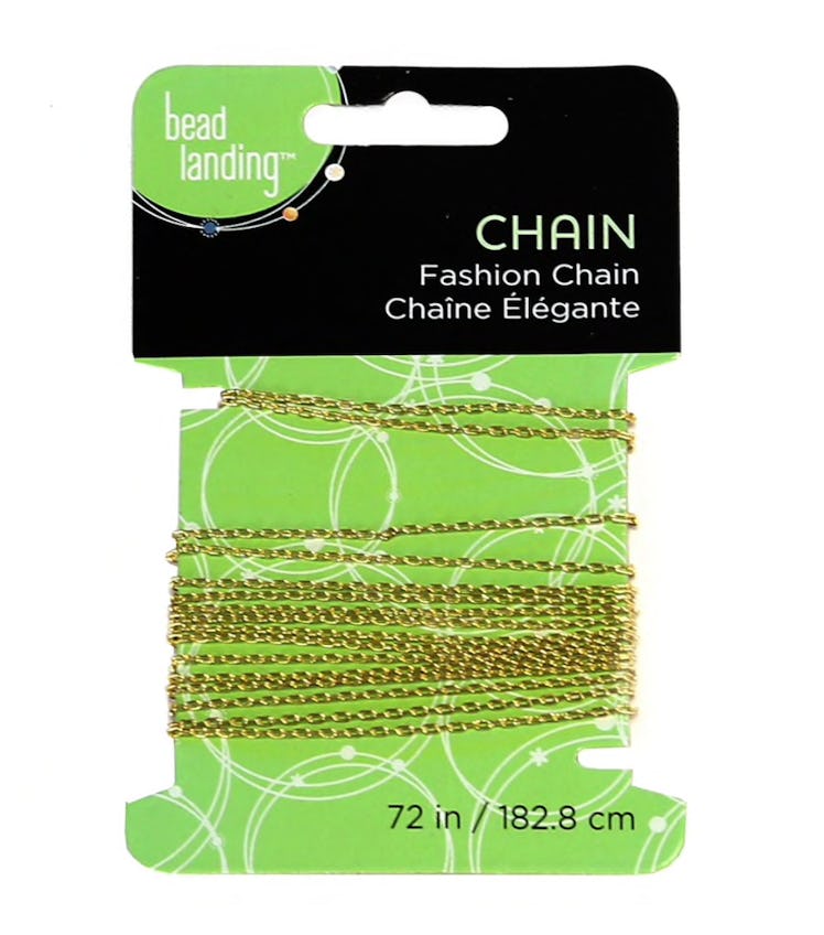 Bead Landing Mini Drawn Cable Chain in "Gold"