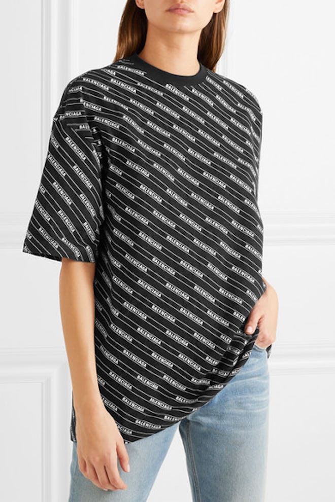 Oversized Printed Cotton-Jersey T-shirt