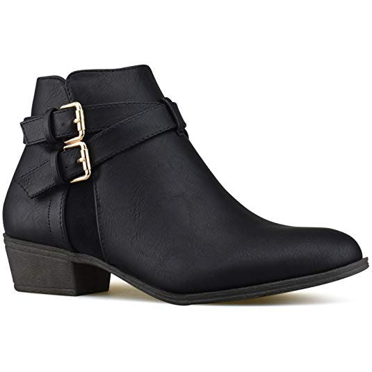 Premier Standard Strappy Buckle Ankle Bootie