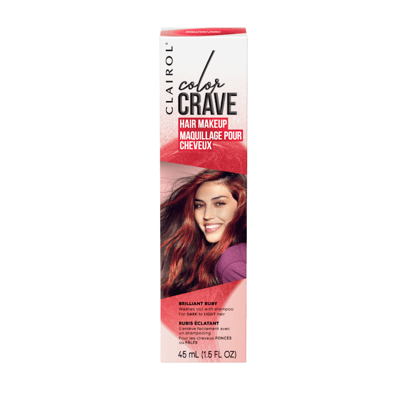 Clairol Color Crave Temporary Hair Makeup, Brilliant Ruby