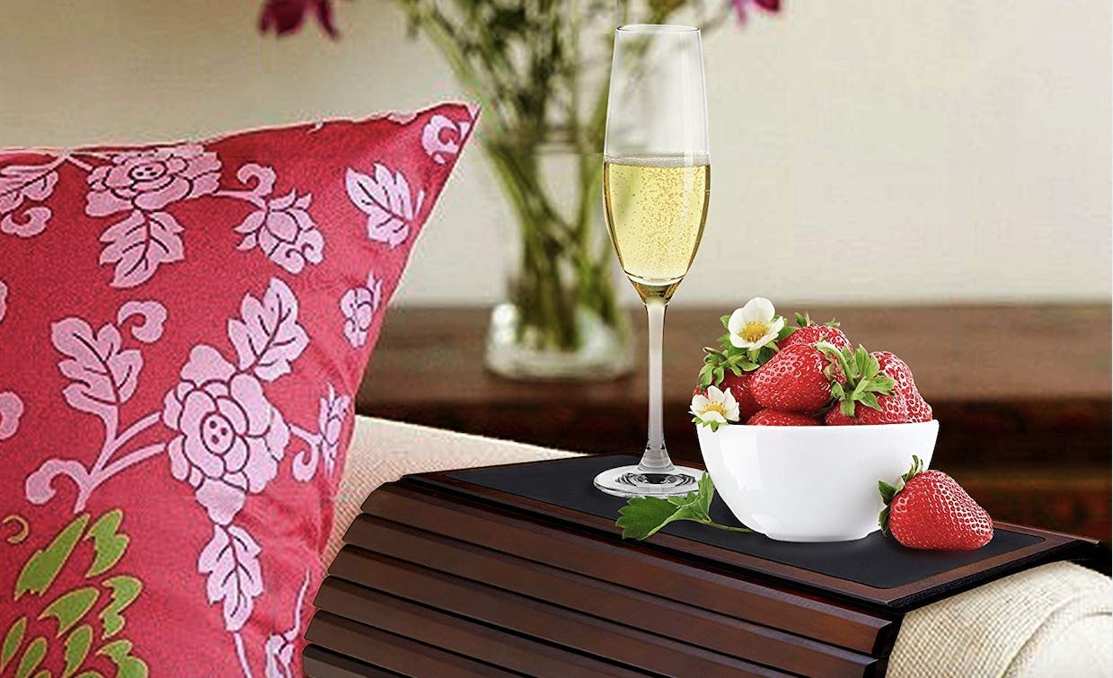 This Sofa Arm Tray Table Turns Your Couch Into A Plate