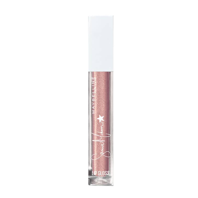 Maybelline Summer Mckeen Lip Gloss, Ultra-Shiny Glossy Finish, Barefoot