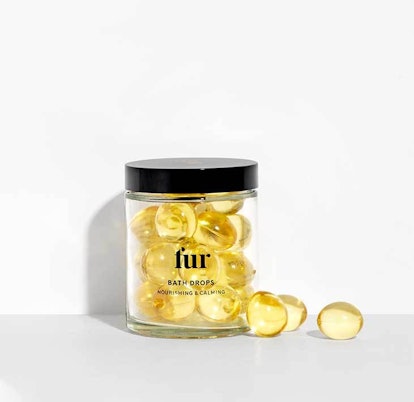Fur's new Bath Drops inside jar