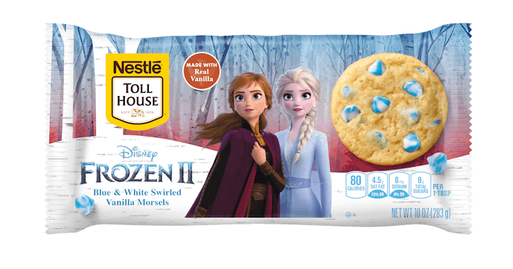 Nestlé Toll House's 'Frozen 2" Cookie Dough and Morsels are winter-themed.
