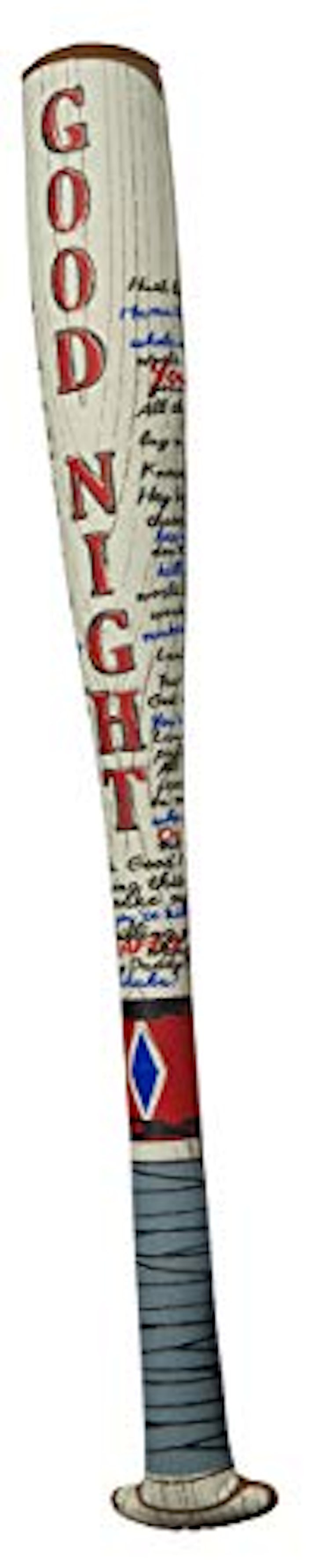 Cyberteez Harley Quinn Inflatable Baseball Bat Suicide Squad Costume Accessory White