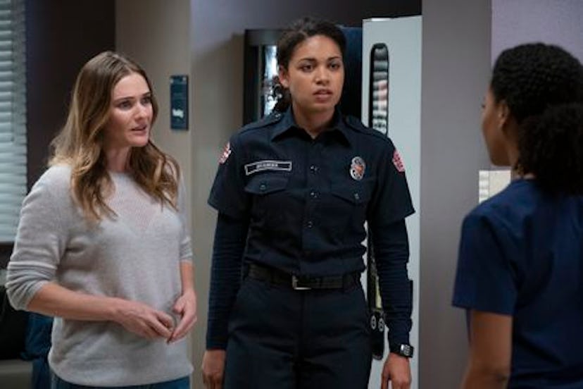 Vic from Station 19 meets with Maggie at Grey Sloan.