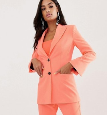 Fluro Pink Suit Blazer