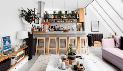 A mini loft on Airbnb in Paris is the perfect place to stay during a trip with your best friend.