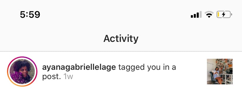 Checking to see where you've been tagged on Instagram is easy if you just go into your notifications...