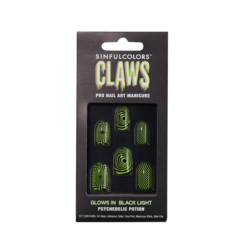 Bebe Rexha x SinfulColors Claws, Halloween Press On Nails - Psychedelic Potion