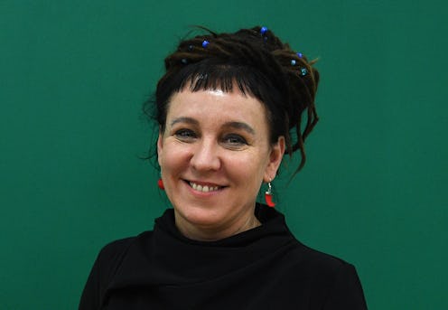 Polish writer Olga Tokarczuk in London, United Kingdom in 2017. In 2019, she was named the 2018 Nobe...
