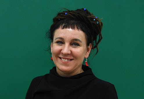 Polish writer Olga Tokarczuk in London, United Kingdom in 2017. In 2019, she was named the 2018 Nobe...
