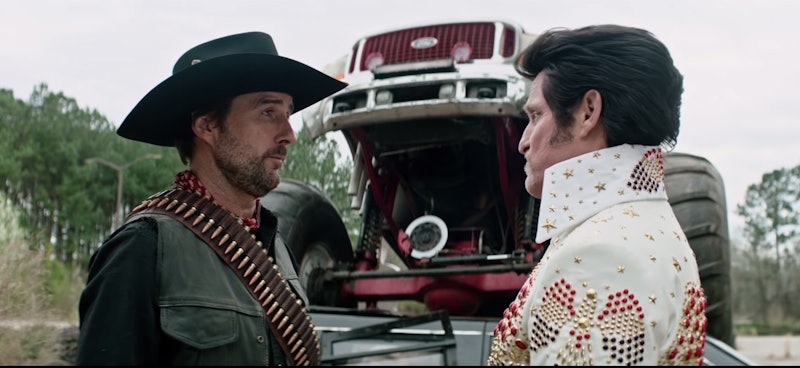 Luke Wilson and Woody Harrelson as Albuquerque and Tallahassee in Zombieland Double Tap