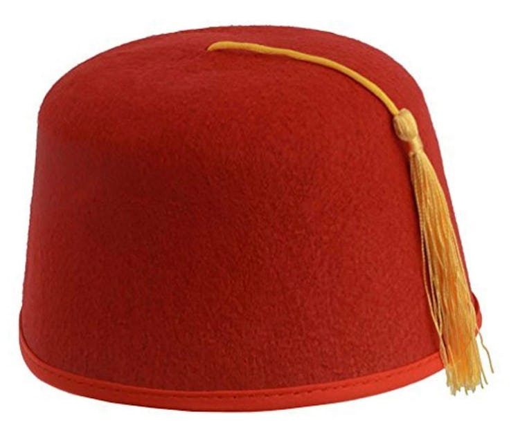 Kangaroo Red Fez Felt Hat