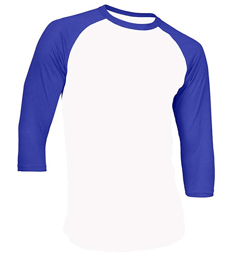 Raglan Shirt 3/4 Sleeve Athletic Baseball Jersey