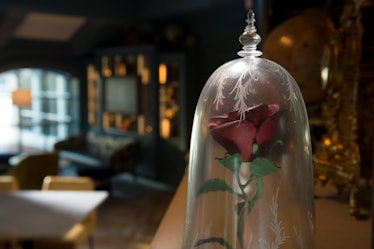 A rose that looks like the one from 'Beauty and the Beast' at Disney's Enchanted Rose lounge makes f...