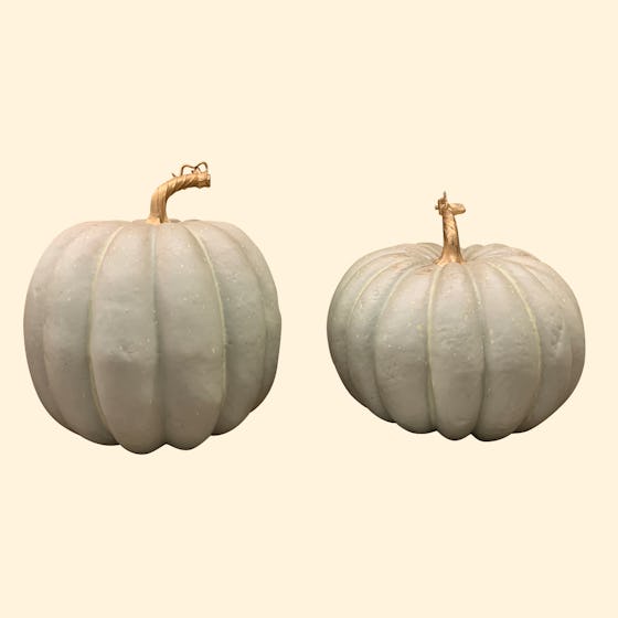 Way to Celebrate Thanksgiving Blue Pumpkins Decoration, Set of 2