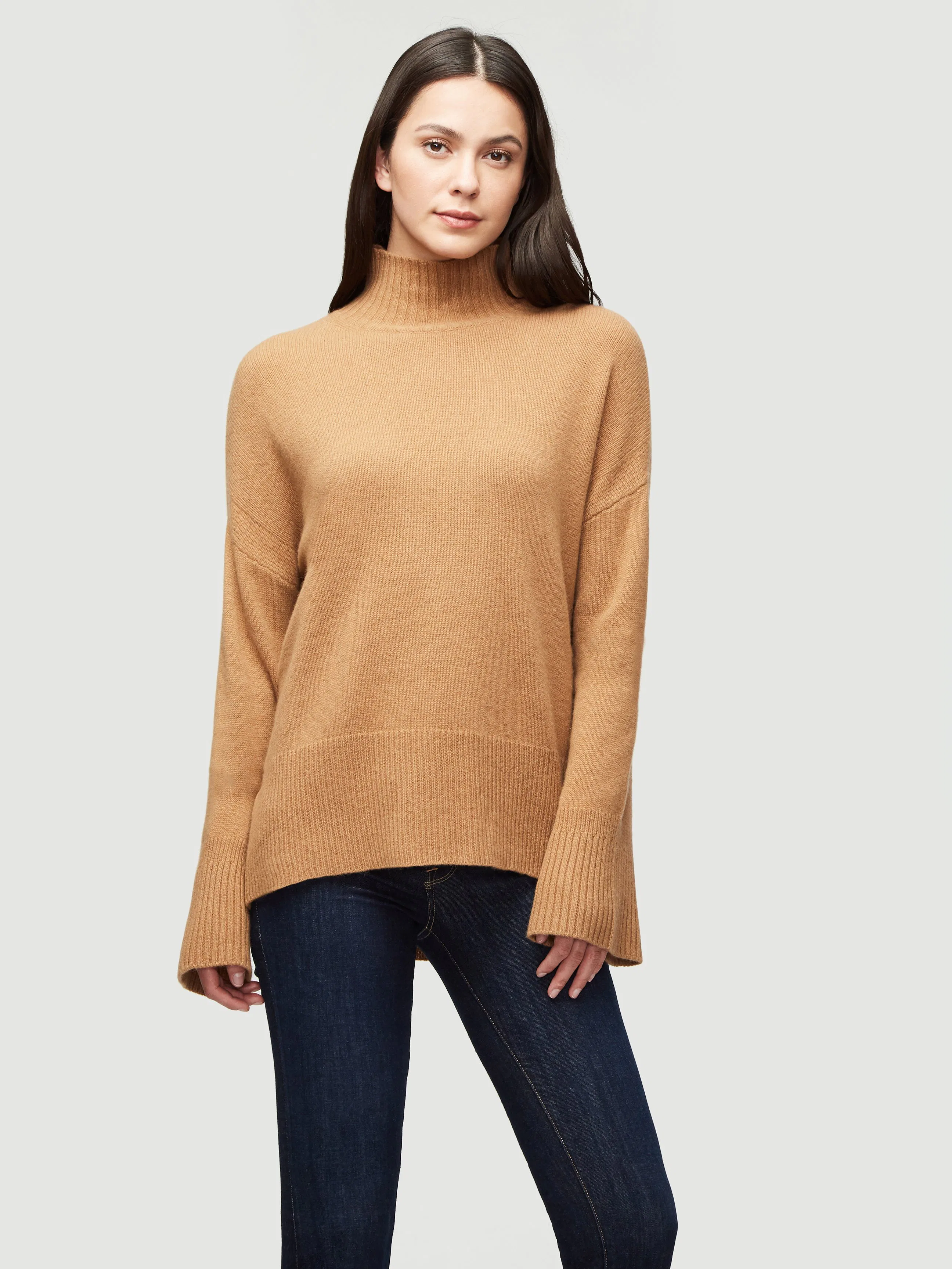low turtleneck sweater