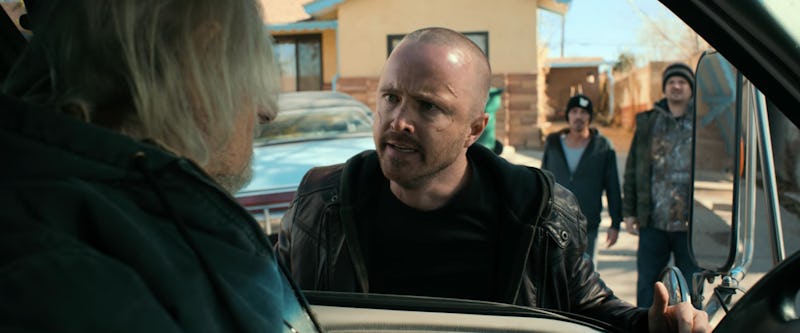 Aaron Paul, Charles Baker, and Matt Jones as Jesse Pinkman, Skinny Pete, and Badger in El Camino: A ...