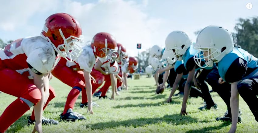 Young football players
