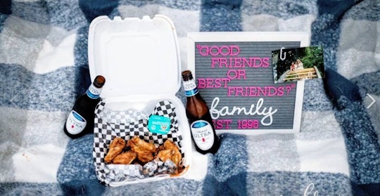 Best friends Samantha Clark and Christina Arthur celebrate 23 years of friendship with wings and bee...