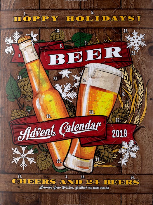 Aldi's 2019 Wine Advent Calendar is available alongside offerings like the Beer Advent Calendar.