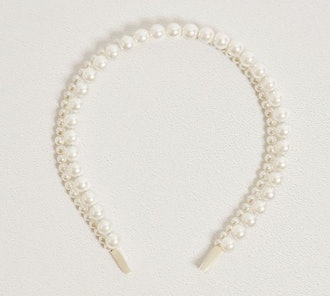 Double Tier Pearl Headband