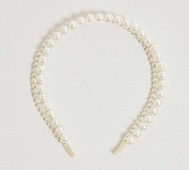 Double Tier Pearl Headband