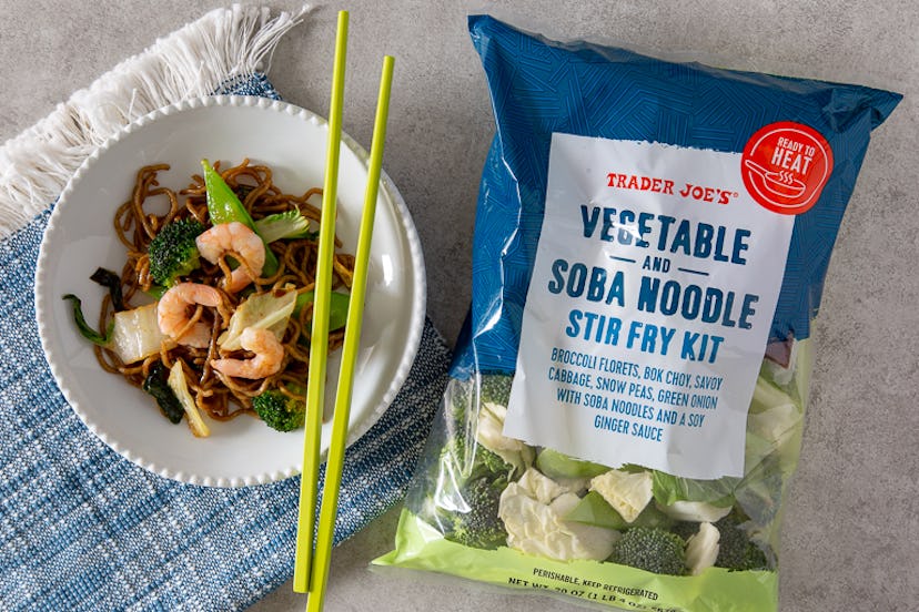 Dig into hot and tasty stir fry that you can prepare in under 10 minutes. Image credit: Trader Joe's