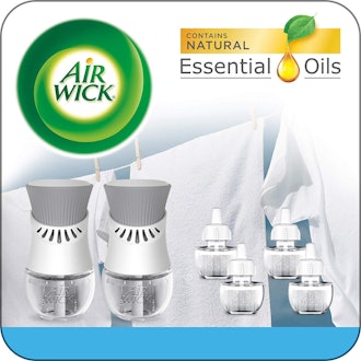 Air Wick Plug-In Scented Oil Starter Kit, 2 Warmers & 6 Refills
