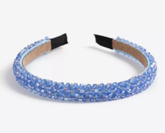 Blue Bead Headband